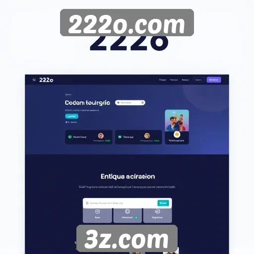 Análise da interface do usuário do site 222o.com